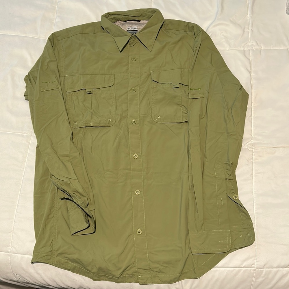Men’s outdoor fishing shirt Columbia titanium